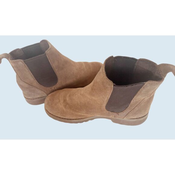 UGG Kids Youth Brown Pull On Chelsea Boots Size 2 - Picture 7 of 8